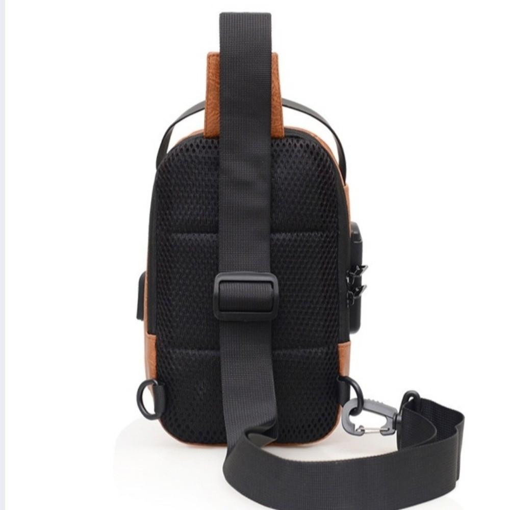 Anti-Theft Men's Crossbody Sling Bag Waterproof Single Shoulder Bag Men's Chest Bag  Business