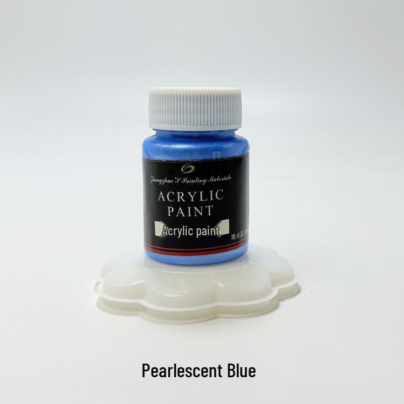 Zhongzhuo Pearlescent Metallic Acrylic Paint Set - 50ml, 12 Colors, EN71 Certified for Wall and Graffiti Art