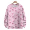 Women's Casual Long Sleeve Bow Woolen Sweatshirt Fall  Vacation Long Sleeve Pullover