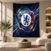 Dekoratives Wandteppich, Chelsea FC Aufdruck Wandkunst, Leichte Wanddekoration für Schlafzimmer Hintergrund