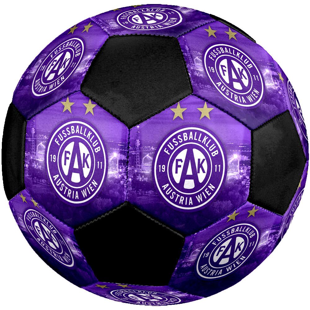 Austria Vienna FC Size 5 Soccer Ball, Machine-Stitched PVC, Durable & High Bounce, All Ages Fit, Fan Merchandise, Matches & Outdoor Use.