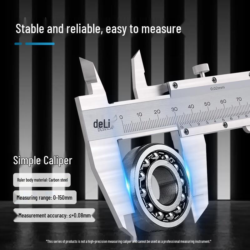 Deli 150mm Mechanical Vernier Caliper