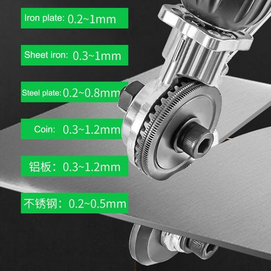 1/2 Sets Drill Nibbler Sheet Cutting Tool DIY Project Home Repair Heavy Duty Iron Steel Copper Aluminum Sheet Cutter Electric Drill Attachment
