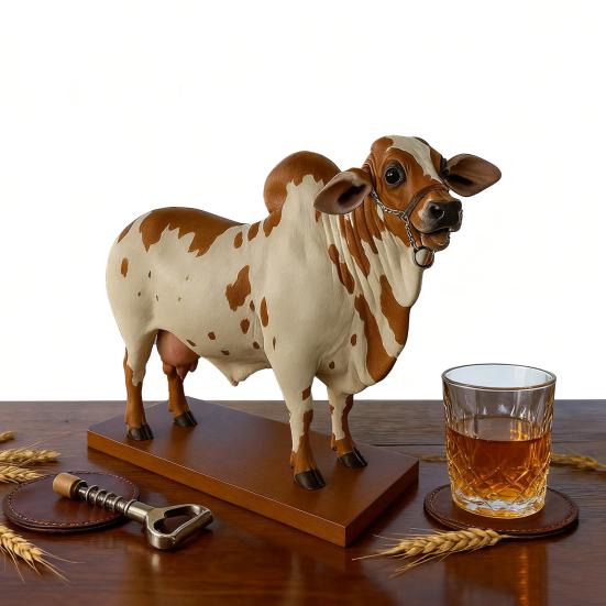 2L Bull Liquor Dispenser Wine Vodka Whiskey Decanter Brazilian Cattle