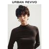 UR2026 Women's Pleated Long-Sleeve Midi Dress