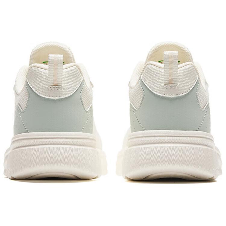 Anta Comfortable Simple Non-Slip Breathable Low-Top Casual Shoes Women sneakers White Green 122428812-2