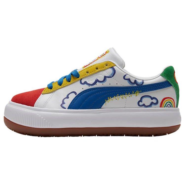 Puma Casual Sneakers Black White Red Unisex 388592-01 EU 42