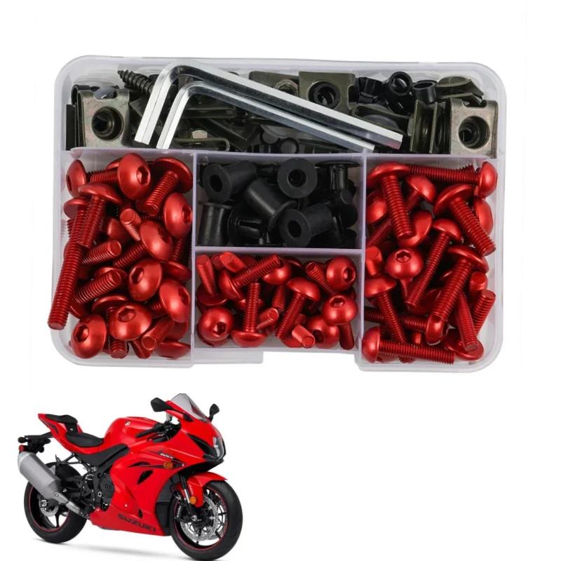 Clearance_190PCS CNC Motorcycle Full Fairing Bolts Kit Screws Nuts For HONDA XLV 600 650 700 TRANSALP NX 650 FMX 650 XRV650 TRX