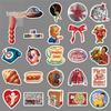 50 Trendige Retro Amerikanische Cartoon-Aufkleber für Notizbücher, Handys und Computer - Wasserdicht & Verspieltes Design