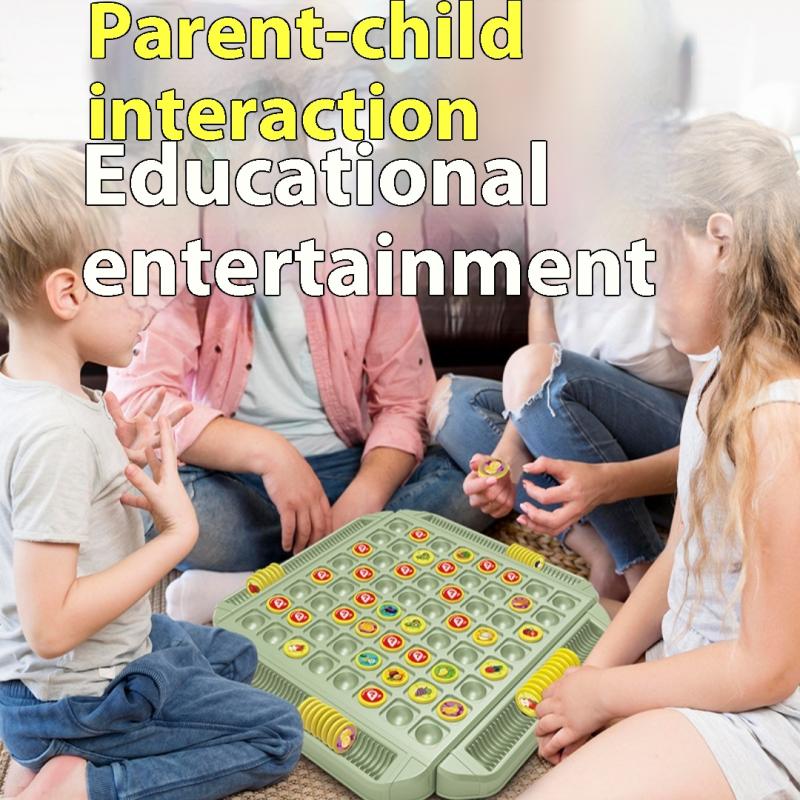 1 Set Pensiero Logico Cognitivo Giocattoli Interattivi Genitore-Figlio Scacchi a Capovolgimento di Frutta Sfida di Abbinamento della Memoria Gioco di Scacchi