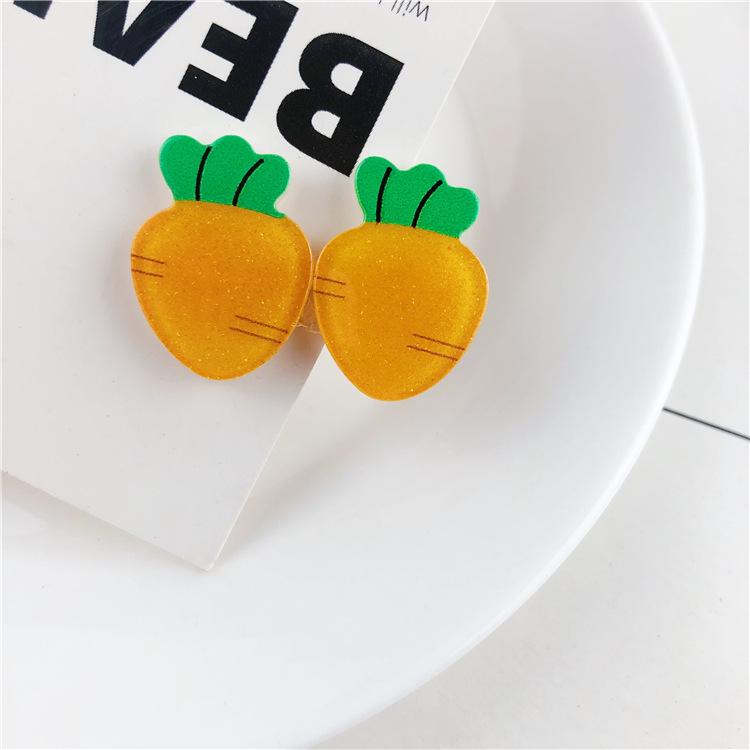 Charming Fruit Hair Clips: Cute Bangs Accessories and Trendy Acrylic Side Clips