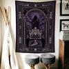 Death Wall Tapestry Aesthetic Wall Hanging Printed Fabric Blanket Decorative Tapestries for Bedroom Living Room Home Decor