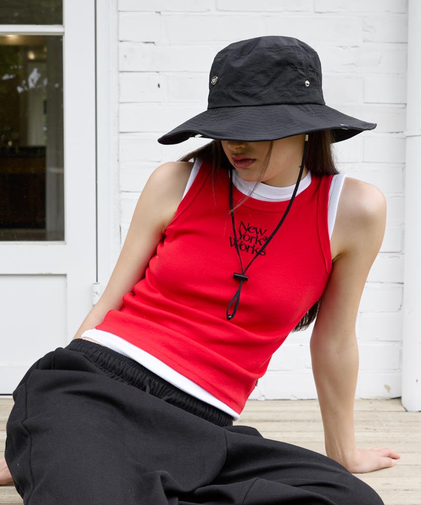 Nyuyogwogseu Safari Bucket Hat_ Black