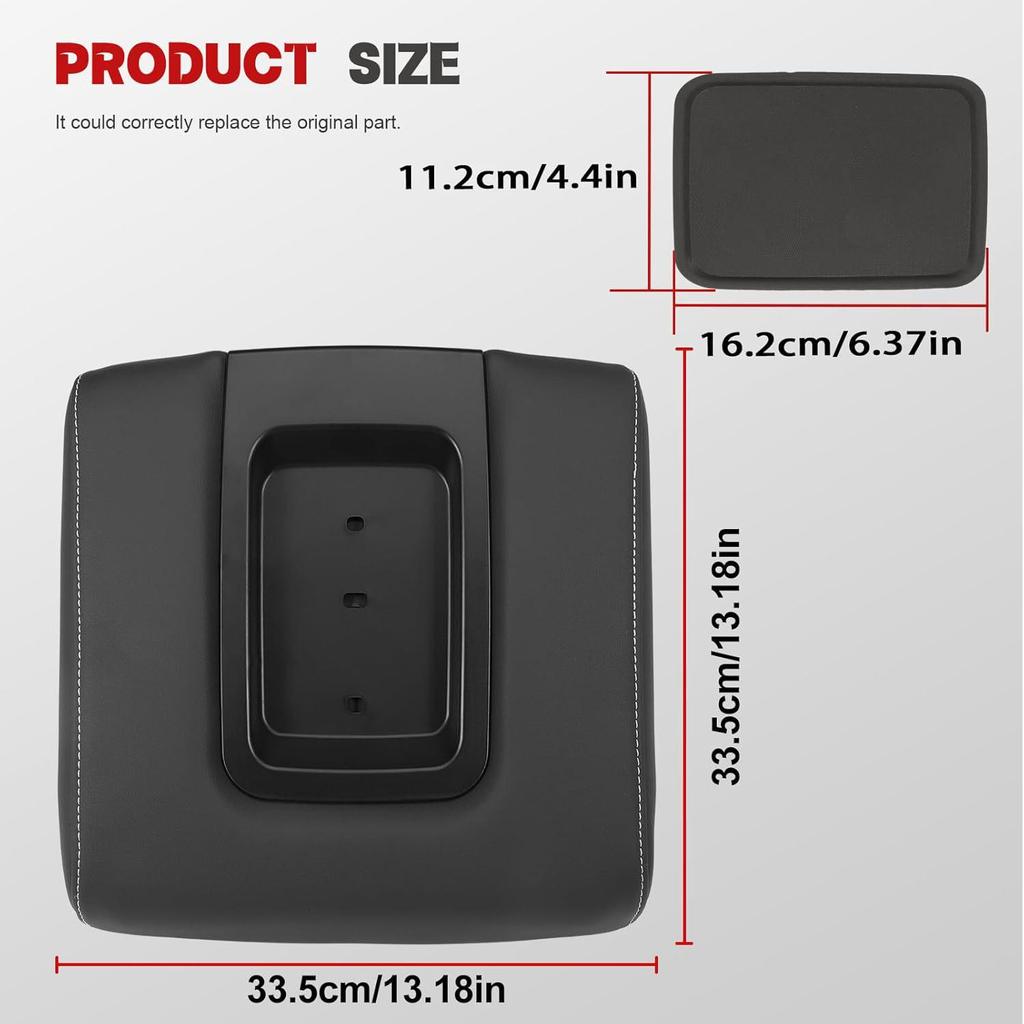 Pokrywa podłokietnika konsoli środkowej przedniego siedzenia dla Chevrolet Silverado/GMC 2014-2018 - 22881398