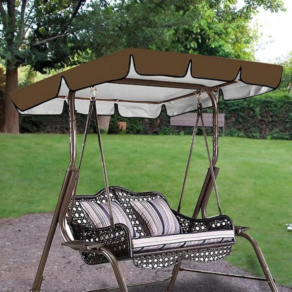 Outdoor Swing Chair Cover Playground Swing Chair Top Cover Waterproof Sunshade Canopy Green 164*114*15cm Swing Canopy Roof Shade