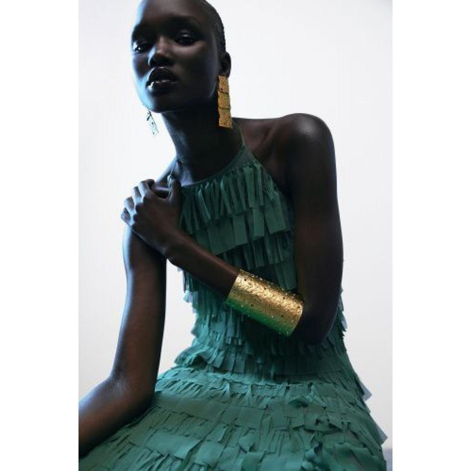 

WIDE ARMBAND WITH RHINESTONES