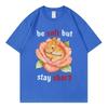 Funny Be Soft But Stay Sharp Rabbit Meme Graphic T Shirts Harajuku Y2k Short Sleeve T-shirts High Quality Fashion T-shirt