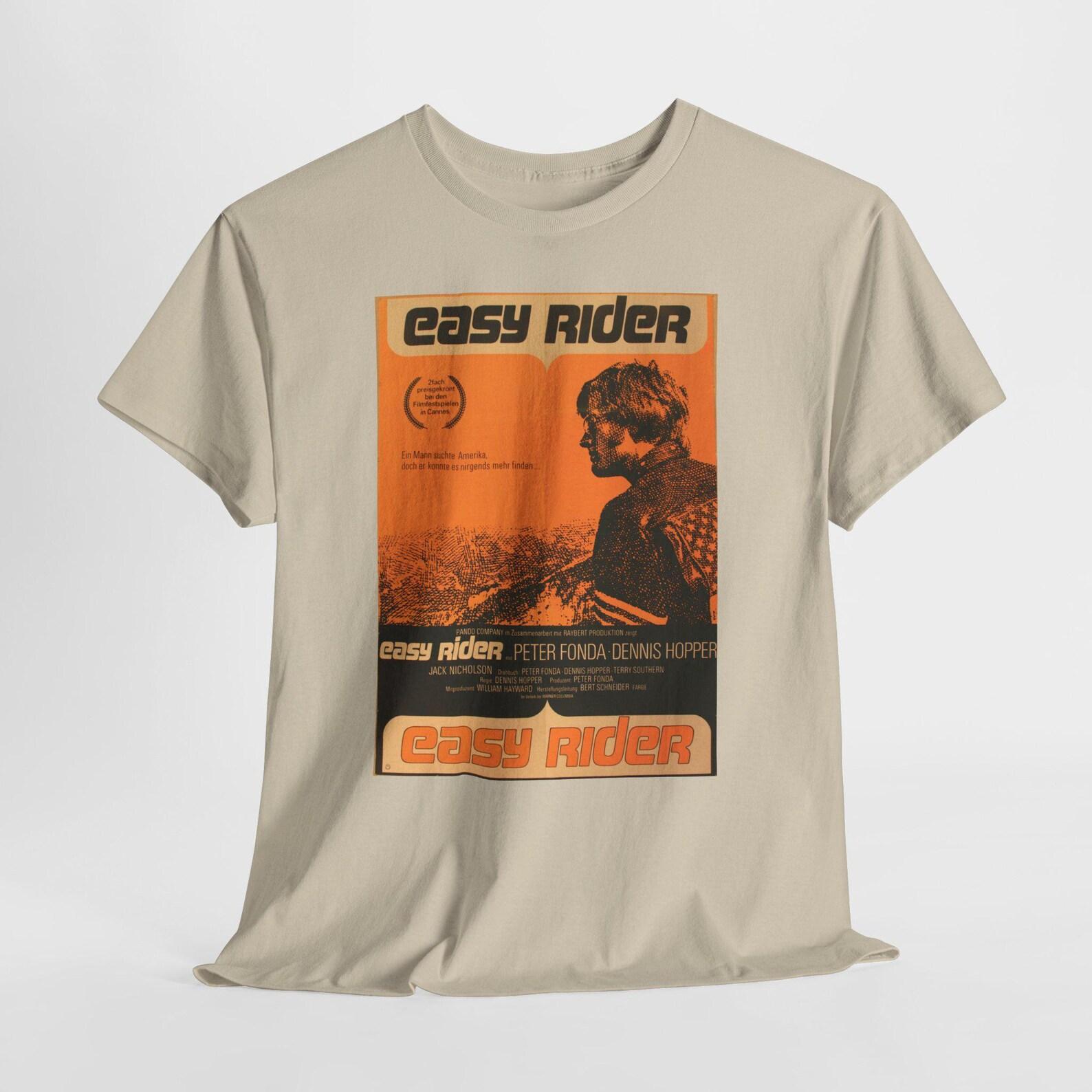 Easy Rider Retro Motorcycle Tee, Vintage Biker Shirt, Classic Rider Top, Cool Motorbike T-Shirt, Gift for Motorcycle Enthusiast XL