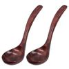 2Pcs Wooden Spoon Wood Scoop Ladle Long Handle Set Kit for Porridge Coffee Dessert9cm Spoon Width