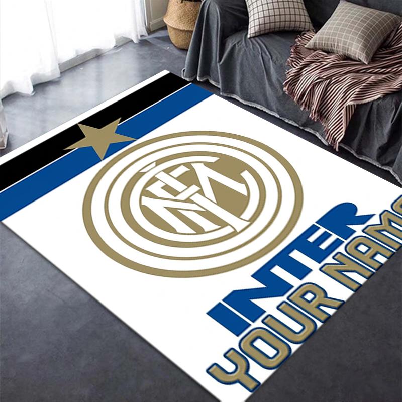Custom Name Inter Milan Carpet Rug for Living Room Bedroom Home Sofa Decoration,Kids play Non-slip Floor Mat