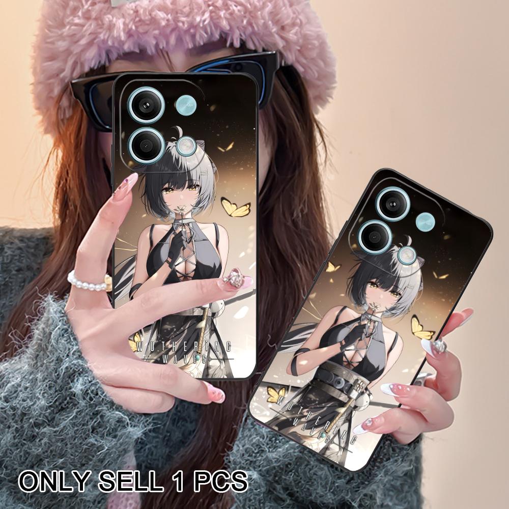 Wuthering Waves Rover Matte TPU Mobile Phone Case for Xiaomi Redmi 15 14 13 12 A5 3 2 1 C Plus 4G 5G Colorful Printing Cover