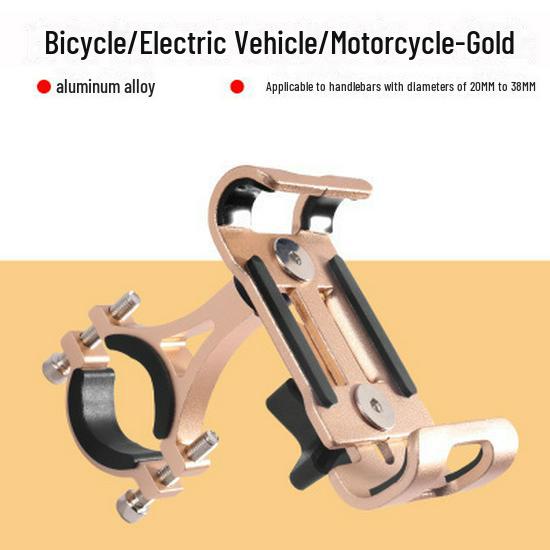 Suport transfrontalier pentru telefon pentru biciclete din aliaj de aluminiu, suport rotativ la 360° pentru biciclete, biciclete electrice și scutere.