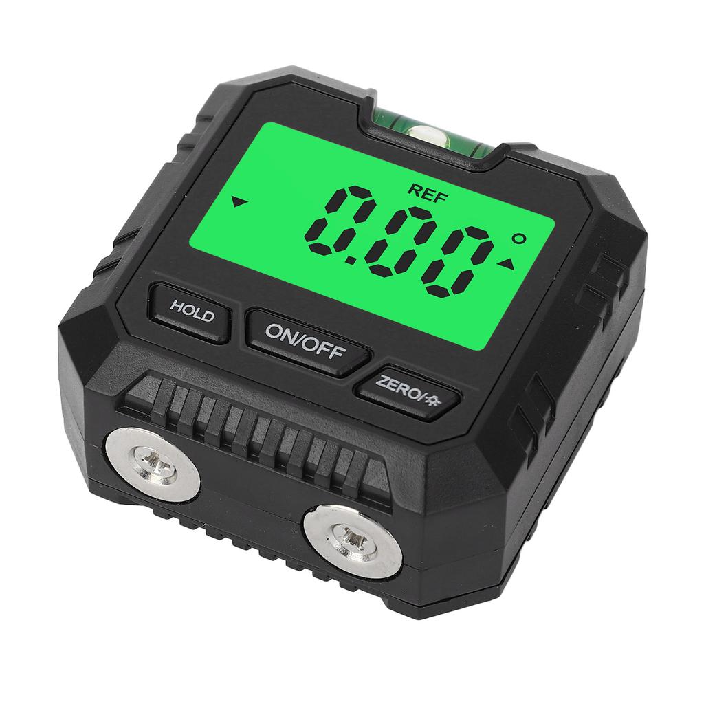 Digital Box Backlit LCD Display Magnetic Base 4 X 90 degrees Angle Gauge Meter Finder Protractor for Automotive Motorcycle