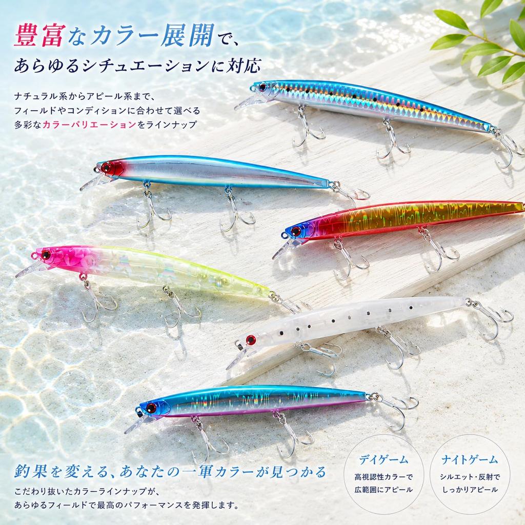 [KOKO Lure] Seabass Lure Minnow 140S 23g Sinking Minnow Seabass