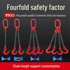 Heavy-Duty Sling & Chain Rigging Tool with Hooks and Rings