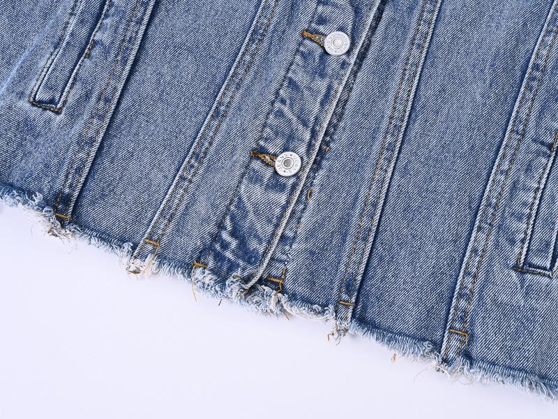 Trendy Plus Size Patchwork Denim Hoodie - Casual Loose Fit