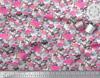 Soimoi Japan Crepe Satin Fabric Camouflage Texture & Flamingo Bird Printed Craft Fabric by the Metre 42 Inch