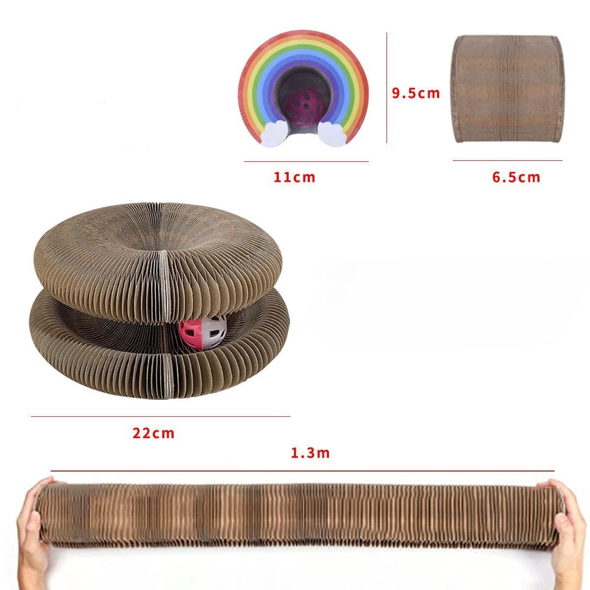 

Складной деформируемый орган, когтеточка для кошек, гофрированный большой наполнитель для кошачьего туалета, устойчивый к царапинам и когтям, износостойкий, без хлопьев, игрушка magnetic