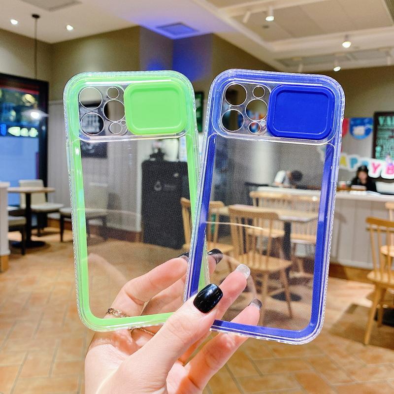 Buy Slide Camera Protection Phone Case For iphone 11 12 13 Pro XS XR 7 ...
