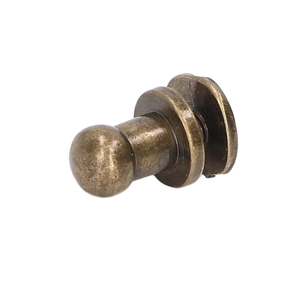 200 Sets Chicago Screws Round Head Rivets 7x5mm   Handcraft Pure Copper Round Head Rivets Leather Rivets for Handbag