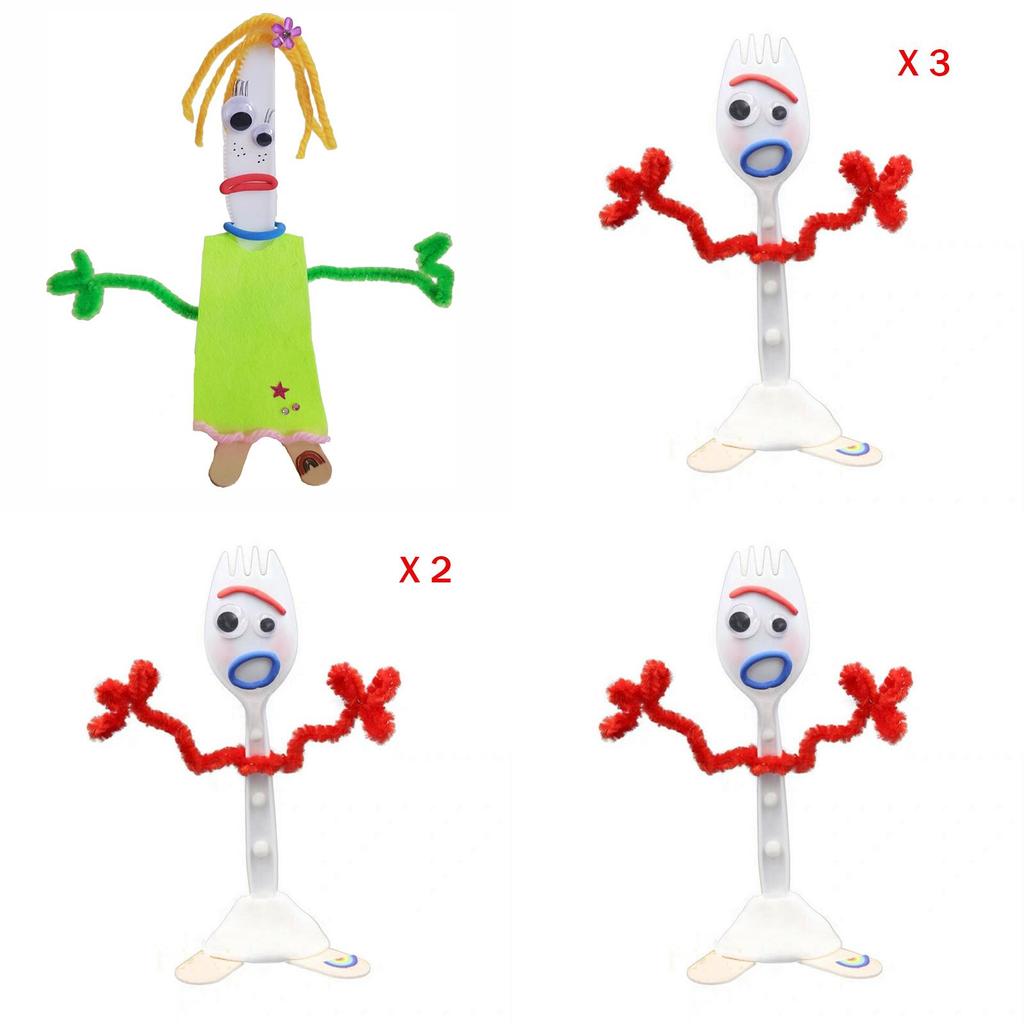 Toy Story 4 Creativity Make Your Own Forky And Knife Diy Kit For Endless Fun