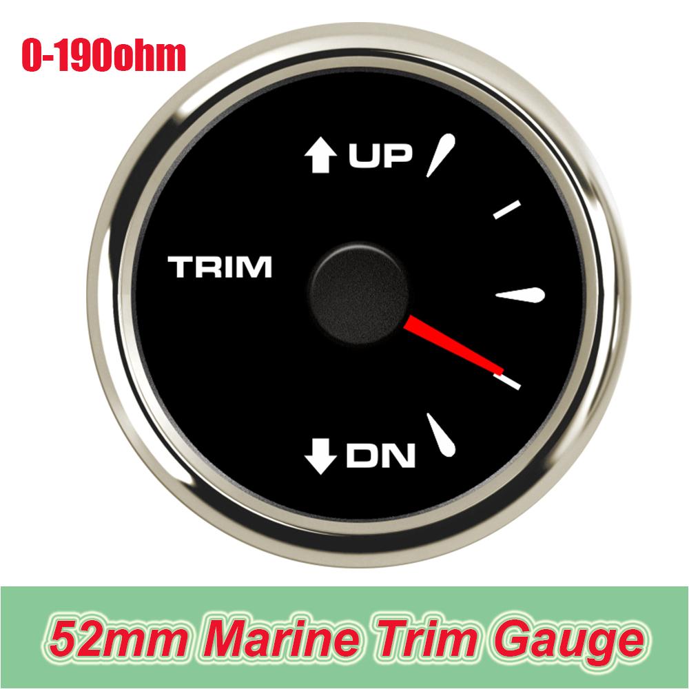 52mm Gauges Fuel Level Meter for Car Boat Yacht Gas Diesel Oil Tank Level Gauge Indicator 7colors LED Backlight Without Sensor