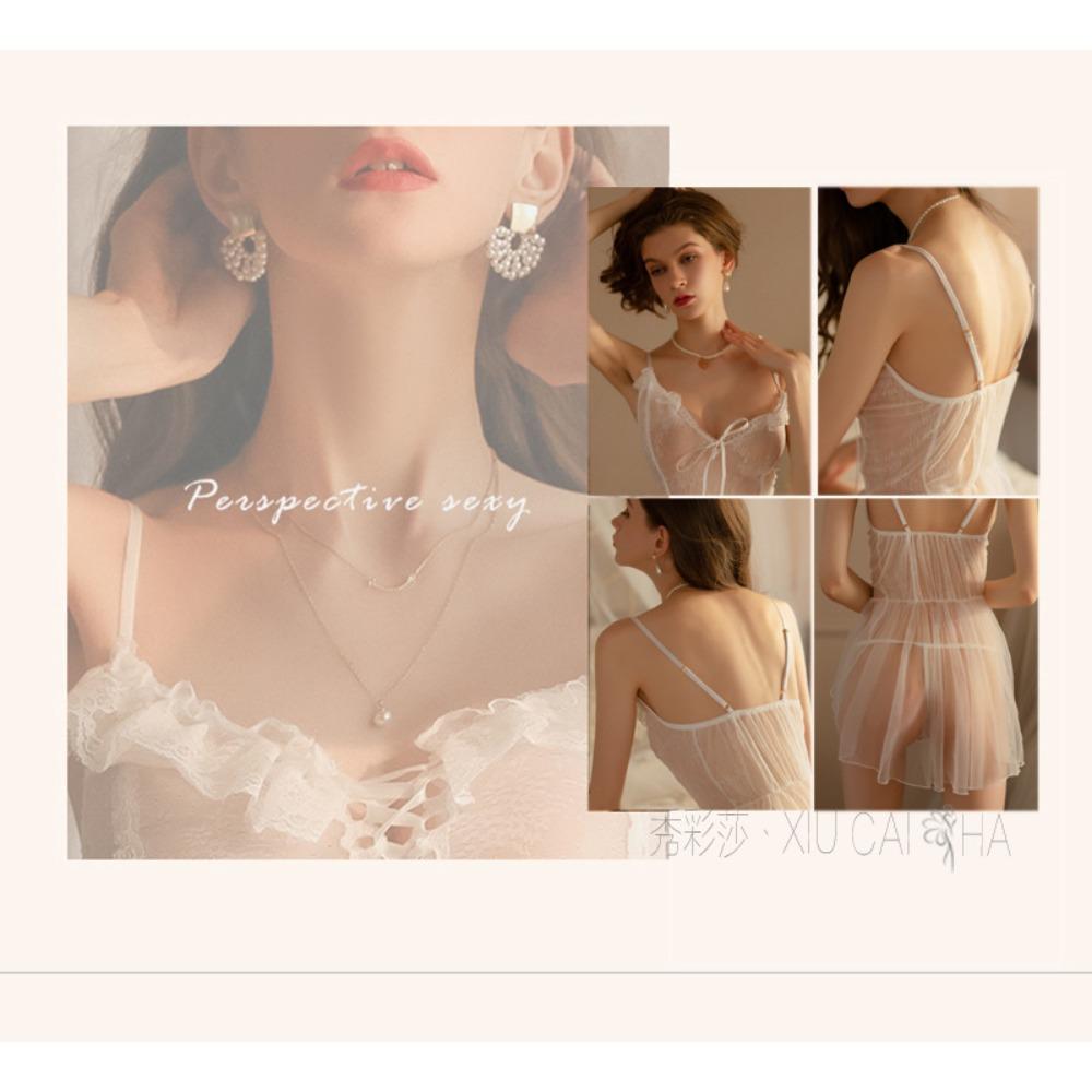 Fun Unterwäsche, Kleine Brüste, Sexy Feen-Nachthemd, Reines Verlangen Netzstrumpfhalter, Korsett, Spitzenpyjamas Großhandel, Ein Stück wird im Auftrag anderer versendet.