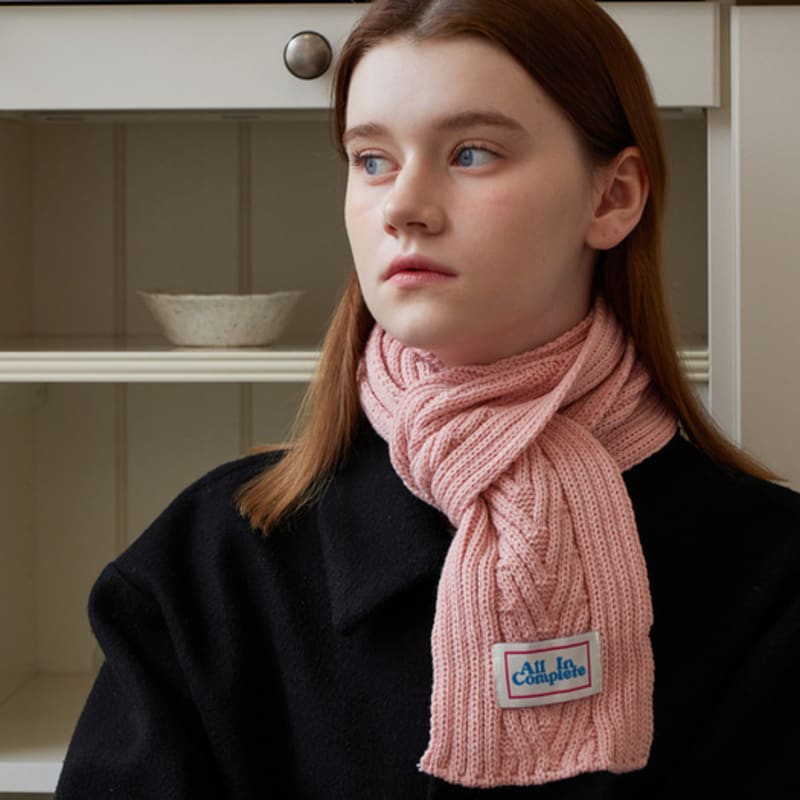 ALLINCOMPLETE Fular Mini Tricotat cu Săgeți (8 culori)