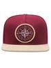 Compass label pattern versatile casual sports style couple style simple flat brimmed hat for men and women outdoor travel