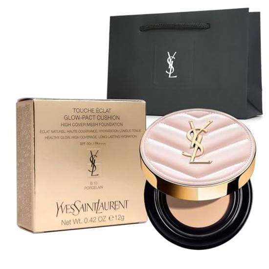 Yves Saint Laurent Radiant Touch Glow Pact SPF50+ PA++++ (#B10 tonalità di pelle più chiara) Fondotinta cushion 12g finish idratato e traslucido. Giorno Adatto