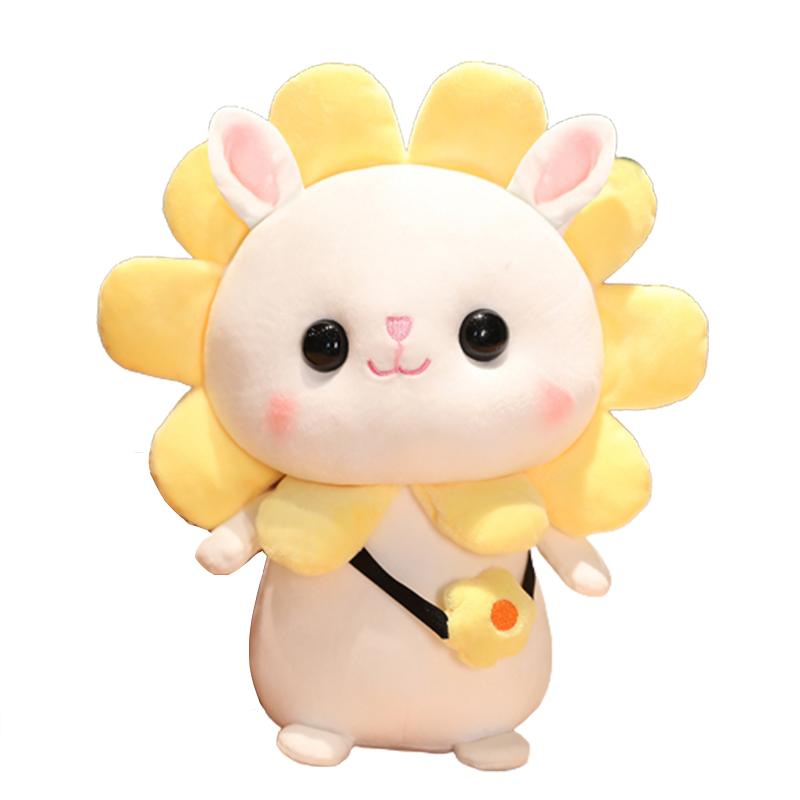 

Plush 118157in Rabbit Toys Soft Stuffed Animal Hug Dolls Kids Gift Birthday SunFlower,30cm/11.81in
