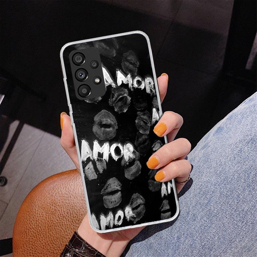 AMOR This Is Love Phnoe Case for Samsung Galaxy A17 A37 A57 A16 A26 A36 A56 A15 A14 A13 A55 A54 A53 A35 A34 A33 A25 A24 A23 A52