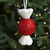 Cartoon Christmas Walking Stick Candy Festival with Bell Lollipop Xmas Decor Handmade Exquisite Candy Cane Hanging Decorations