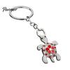 Auspicious Turtle Keychain Rhinestone Flower Keychain, Luxury Alloy Car Key Metal Ring Ring, Pendant for Backpacks Handbag Decoration Bag Charm