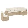 VidaXL Garden Lounge Set with Cushions 6 Pcs, Patio Sofas, Patio Furniture Set, Outdoor Furniture, Beige 3253765