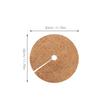 6Pcs Natural Coconut Fiber Flowerpot Liner Mat Thick Breathable Coir Mulch Ring for Plants Spider Plant Succulents Garden