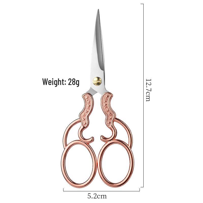 Vintage Small Scissors for Home, Student Art, Embroidery, Yarn, Office, Paper Cutting, and Tea Bag Trimming