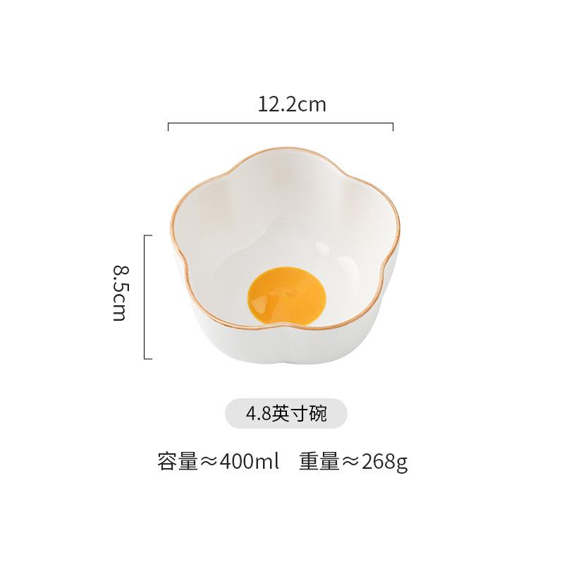 Sunflower Ceramic Tableware Dining Plate Sauce Dish Rice Bowl Salad Bowls Soup Plate Breakfast Bowl Fish Dish Steak Plates Tray