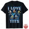 Lustiges Vogel-Meme Ich liebe Titten Vogelbeobachtung Retro T-Shirts Unisex Baumwolle Druck Locker Übergröße Ganzjahres Streetwear Hip Hop T-Shirt