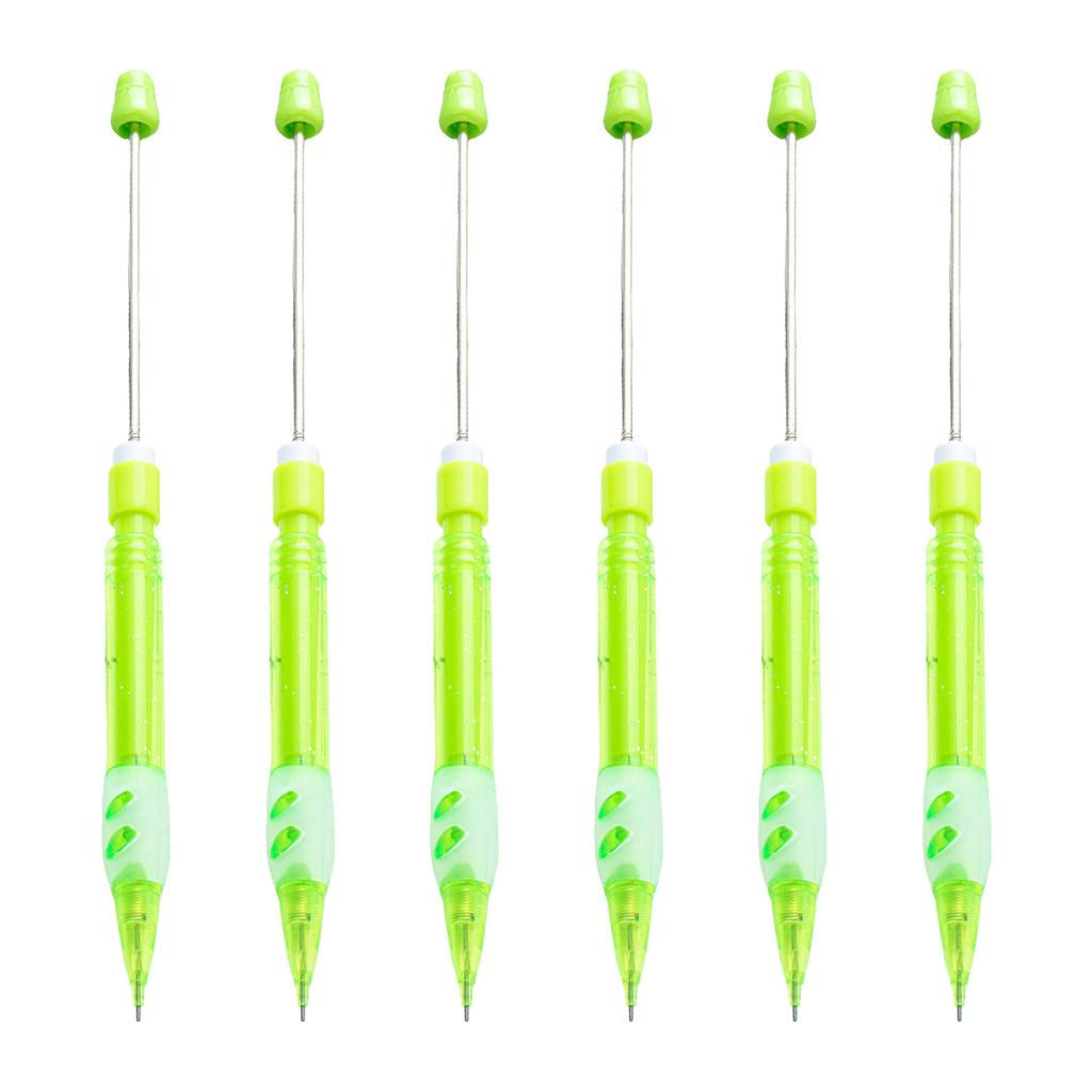 Zestaw 6-częściowych ołówków mechanicznych z koralikami 0,5 mm, ołówek automatyczny do rysowania, ołówek automatyczny z koralikami do pisania i rysowania dla uczniów